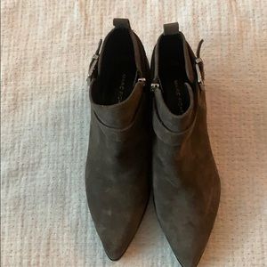 Gray suede booties 8.5M